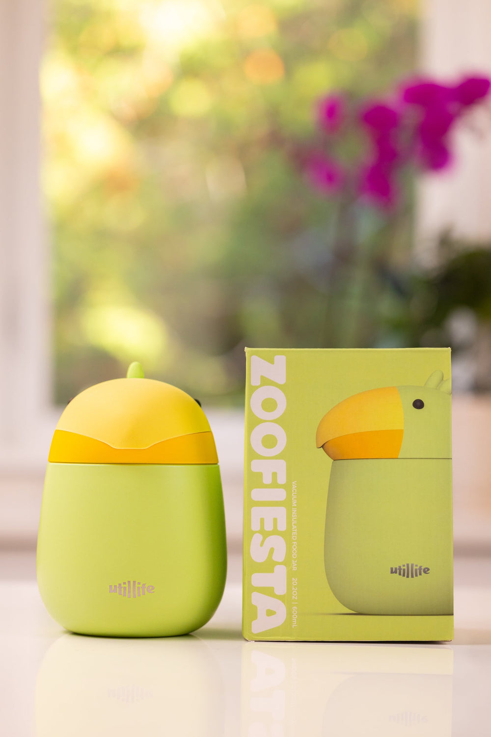 Gabby Toucan kids insulated food jar - stainless steel food container for children - Pijo Australia