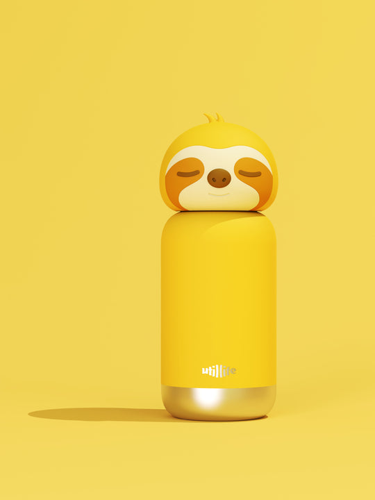Dreamo Sloth kids water bottle - stainless steel insulated drink bottle for children - Pijo Australia
