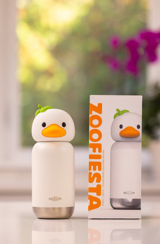 Belle Duck kids water bottle - stainless steel insulated drink bottle for children - Pijo Australia