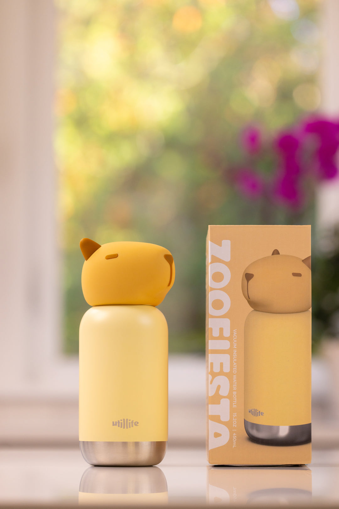 Cappy Capybara kids water bottle - stainless steel insulated drink bottle for children - Pijo Australia