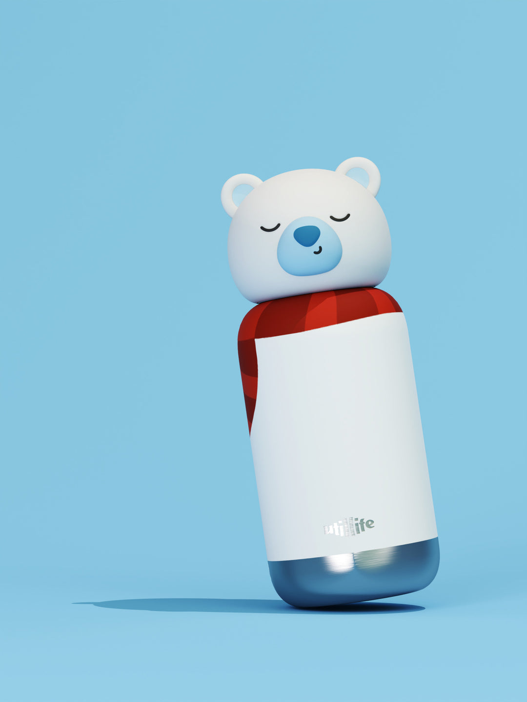 Sugar Polar Bear kids water bottle - stainless steel insulated drink bottle for children - Pijo Australia