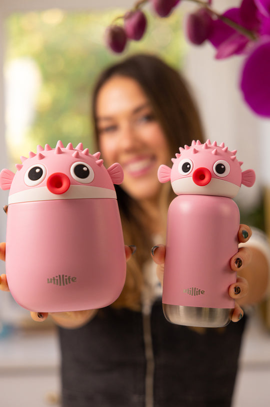 Tonny Pufferfish food jar and water bottle- Pijo Australia