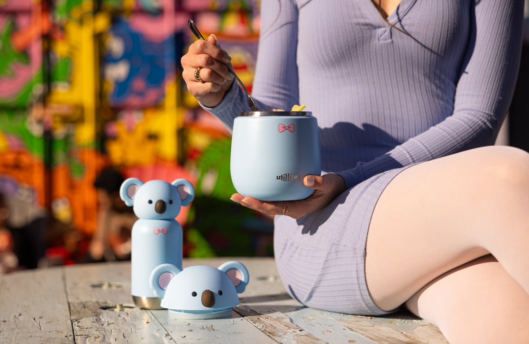 Milo Koala food jar open lid view - Pijo Australia