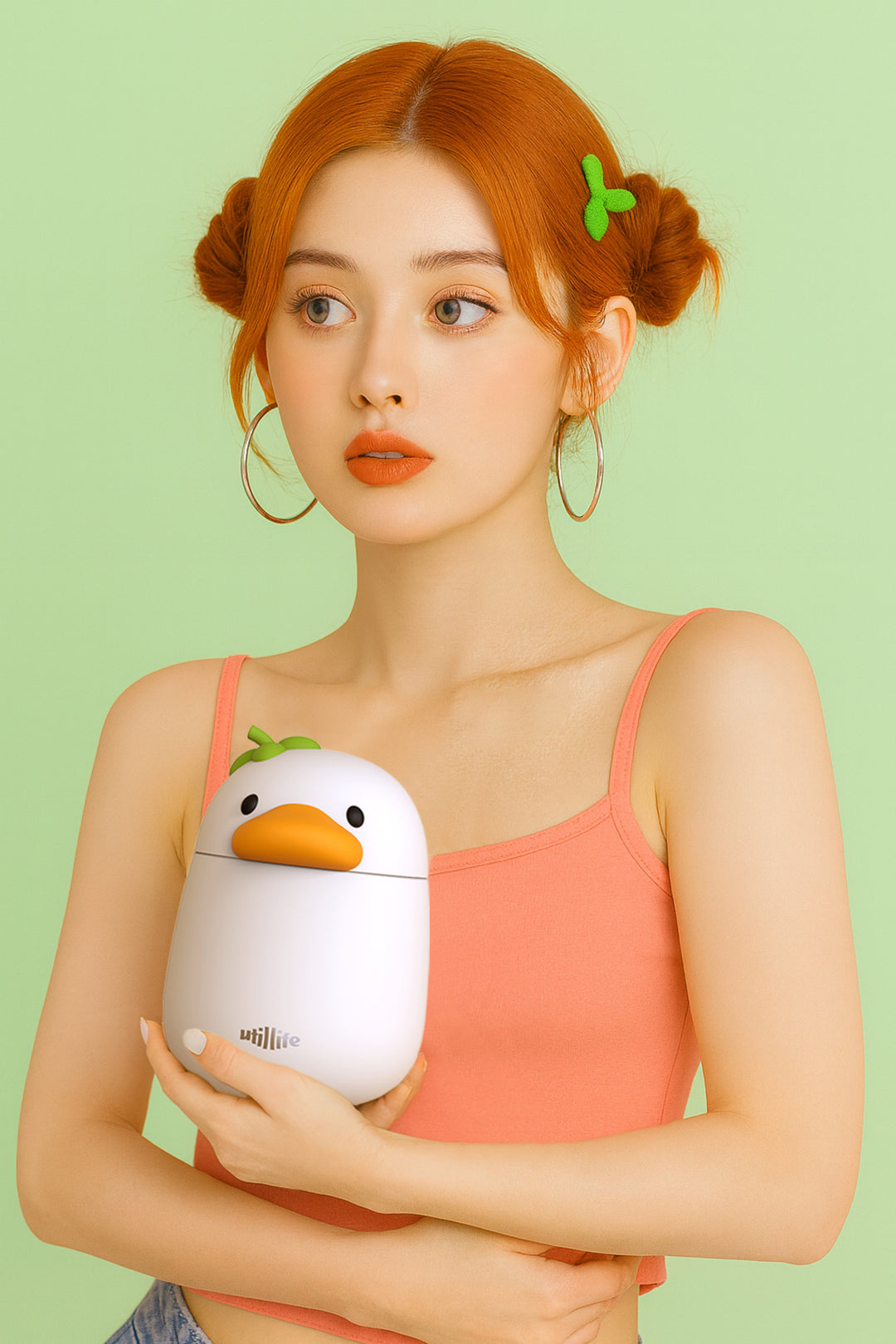 Belle Duck food jar with girl - Pijo Australia