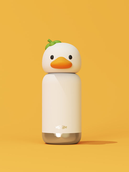 Belle Duck kids water bottle - stainless steel insulated drink bottle for children - Pijo Australia