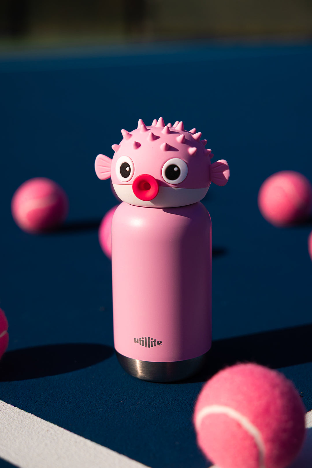 Tonny Pufferfish kids water bottle - stainless steel insulated drink bottle for children - Pijo Australia