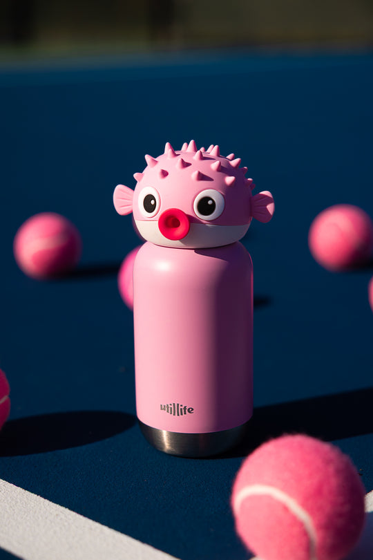 Tonny Pufferfish kids water bottle - stainless steel insulated drink bottle for children - Pijo Australia